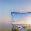 Outdoor Kissen mit Strandmotiv - Ankerplatz - 1 Stück (1er Pack)