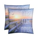 Outdoor Kissen mit Strandmotiv - Meer geht immer - 2...
