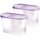Frischhaltebox Schüttdose 1,4 Liter - 2er Pack (2 Stück) Lila