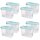 Frischhaltebox Schüttdose 1,4 Liter - 8er Pack (8 Stück) Türkis