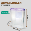 Frischhaltebox Schüttdose 2,8 Liter - Set