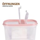 Frischhaltebox Schüttdose 2,8 Liter - 1er Pack (1 Stück) Altrose