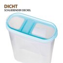 Frischhaltebox Schüttdose 2,8 Liter - 2er Pack (2 Stück) Türkis