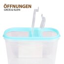 Frischhaltebox Schüttdose 2,8 Liter - 2er Pack (2 Stück) Türkis