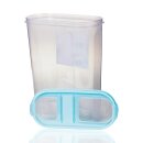 Frischhaltebox Schüttdose 2,8 Liter - 2er Pack (2 Stück) Türkis