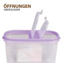 Frischhaltebox Schüttdose 2,8 Liter - 2er Pack (2 Stück) Lila