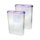Frischhaltebox Schüttdose 2,8 Liter - 2er Pack (2 Stück) Lila