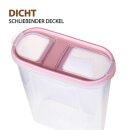 Frischhaltebox Schüttdose 2,8 Liter - 4er Pack (4 Stück) Altrose