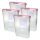 Frischhaltebox Schüttdose 2,8 Liter - 4er Pack (4 Stück) Altrose