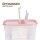 Frischhaltebox Schüttdose 2,8 Liter - 4er Pack (4 Stück) Altrose