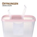 Frischhaltebox Schüttdose 4,5 Liter - 1er Pack (1 Stück) Altrose