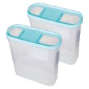 Frischhaltebox Schüttdose 4,5 Liter - 2er Pack (2...
