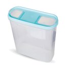 Frischhaltebox Schüttdose 4,5 Liter - 2er Pack (2 Stück) Türkis