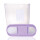 Frischhaltebox Schüttdose 4,5 Liter - 8er Pack (8 Stück) Lila