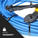 Kabelbinder Set - 100x3mm/150x4mm/200x5mm - 60er Set - Weiß