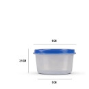 Vorratsdosen Kunststoff 50ml, mit farbigen Deckel, 6cm x 3,5cm, 4 Farben - 24er Pack (24 Stück)