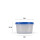 Vorratsdosen Kunststoff 50ml, mit farbigen Deckel, 6cm x 3,5cm, 4 Farben - 24er Pack (24 Stück)