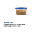 Vorratsdosen Kunststoff 50ml, mit farbigen Deckel, 6cm x 3,5cm, 4 Farben - 48er Pack (48 Stück)