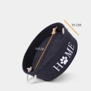 Katzenkorb inkl. Kissen aus Filz "Home" Ø40xH15cm