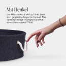 Katzenkorb inkl. Kissen aus Filz "Home" Ø40xH15cm