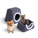 Katzenbett 2in1 Katzenhöhle inkl. Antirutsch-Unterseite 38x29x33cm  Dunkelgrau