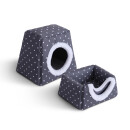 Katzenbett 2in1 Katzenhöhle inkl. Antirutsch-Unterseite 38x29x33cm  Dunkelgrau