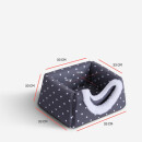 Katzenbett 2in1 Katzenhöhle inkl. Antirutsch-Unterseite 38x29x33cm  Dunkelgrau