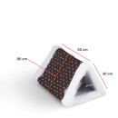 Katzenbett 2in1 Katzentunnel inkl. Klettverschluss 80x50cm