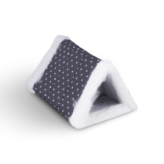 Katzenbett 2in1 Katzentunnel inkl. Klettverschluss 80x50cm Dunkelgrau