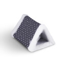 Katzenbett 2in1 Katzentunnel inkl. Klettverschluss 80x50cm Dunkelgrau