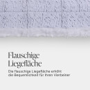 Katzenbett 2in1 Katzentunnel inkl. Klettverschluss 80x50cm Dunkelgrau