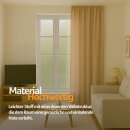 Gardine Blickdicht "Ellen" mit Universalband - 140x145 cm - Hellbraun