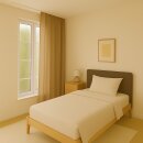 Gardine Blickdicht "Ellen" mit Universalband - 140x145 cm - Hellbraun
