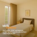 Gardine Blickdicht "Ellen" mit Universalband - 140x145 cm - Hellbraun