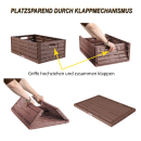 Faltbare Klappbox in Holzoptik - Mehrpack