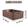 Faltbare Klappbox in Holzoptik - Mehrpack