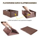 Faltbare Klappbox in Holzoptik - 60cm x 40cm (3 Stück)
