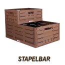 Faltbare Klappbox in Holzoptik - 60cm x 40cm (3 Stück)
