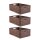 Faltbare Klappbox in Holzoptik - 60cm x 40cm (3 Stück)