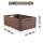 Faltbare Klappbox in Holzoptik - 60cm x 40cm (3 Stück)