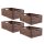 Faltbare Klappbox in Holzoptik - 60cm x 40cm (4 Stück)