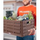 Faltbare Klappbox in Holzoptik - 40cm x 30cm (3 Stück)