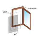 Mückennetz Fliegengitter Insektenschutz für Fenster Polyester 130x150 cm 8 Stück