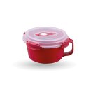 Frischhaltebox 0,85L - Frühstücksschale im Set Rot - 1er Pack (1 Stück)