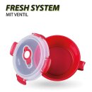 Frischhaltebox 0,85L - Frühstücksschale im Set Rot - 1er Pack (1 Stück)