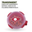 Frischhaltebox 0,85L - Frühstücksschale im Set Rot - 1er Pack (1 Stück)