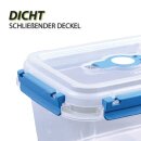 Frischhaltebox 0,9L - Lunchbox im Set Blau - 1er Pack (1 Stück)