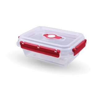 Frischhaltebox 0,9L - Lunchbox im Set Rot - 1er Pack (1 Stück)