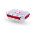 Frischhaltebox 0,9L - Lunchbox im Set Rot - 1er Pack (1 Stück)