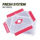 Frischhaltebox 0,9L - Lunchbox im Set Rot - 1er Pack (1 Stück)